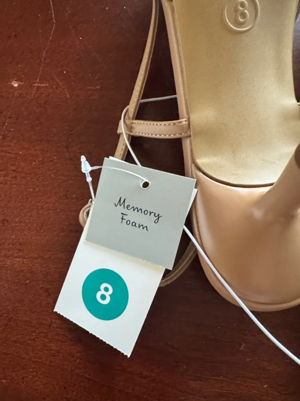 a new day Tan Pointed-Toe Slingback Pumps - Picture 7 of 9